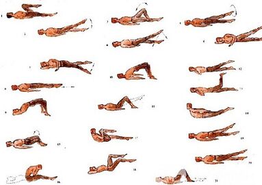 Latihan Fisik untuk Osteochondrosis Lumbar